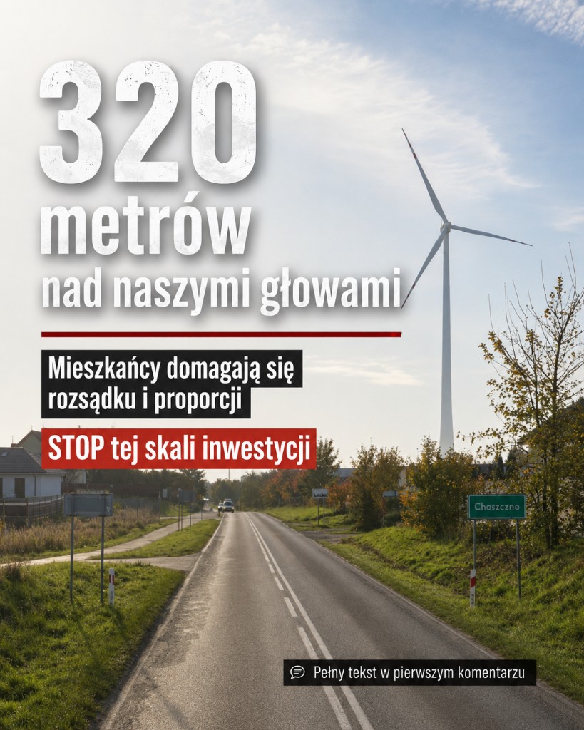 320 metrów nad naszymi głowami. Mieszkańcy domagają się rozsądku i proporcji.