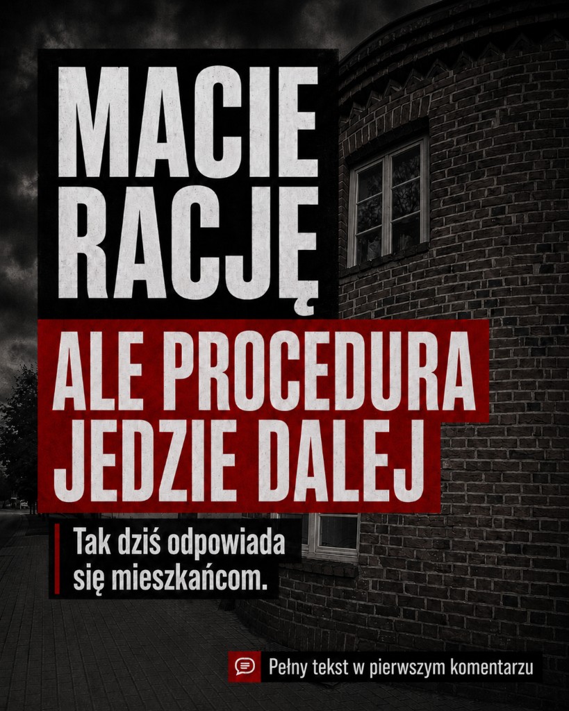 Petycja zasadna. Wiatraki jadą dalej.